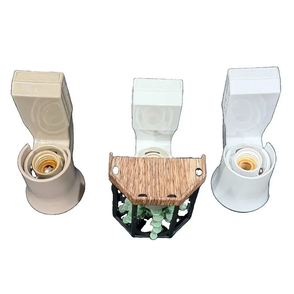 3 Wallflowers Bath Body Works Succulent Plant 1 White 1 Tan Wall Plug Diffusers
